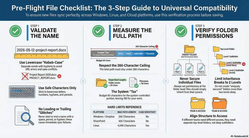 Preview of the file naming compatibility checklist